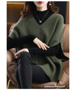 ベスト | ニットレディース プルオーバー Vネック 秋冬 チョッキ 重ね着 秋服 ジレー セーター 着痩せ 上着 ベスト レイヤード 秋コーデ カジュアル 細身