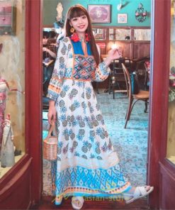 マキシ | ワンピース ロングワンピース マキシ丈 ロング丈 文芸風 長袖 ゆったり エスニック風 民族風 体型カバー フレア フェミニン 可愛い 着痩せ ナチュラル おしゃれ