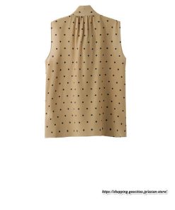キャミソール タンクトップ | タンクトップ ドット柄 レディース 秋 秋服 レイヤード インナー ノースリーブ 重ね着 とろっと滑らかな肌触りの落ち感素材 しわにくい リボン ベーシック