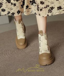 ショートブーツ | レディース 歩きやすい ワークブーツ 楽チン 痛くない ラウンドトゥ 美脚 厚底 カジュアル 通勤 通学 旅行 50代 30代 お出かけ 40代 20代