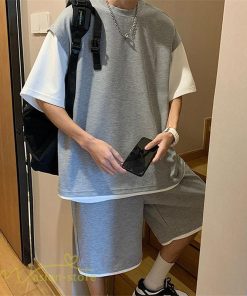 Tシャツ | Tシャツ メンズ 半袖 重ね着風 レイヤード 無地 ゆったり クルーネック カットソー 20代 30代 おしゃれ 無地 大きいサイズ シンプル 40代 カジュアル お出かけ
