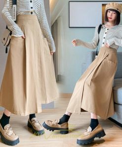 スカート | 綿秋 Aラインロングレディース 秋物 ボトムス 秋服 無地 体型カバー 30代通学通勤 おしゃれ感 大人 40代50代