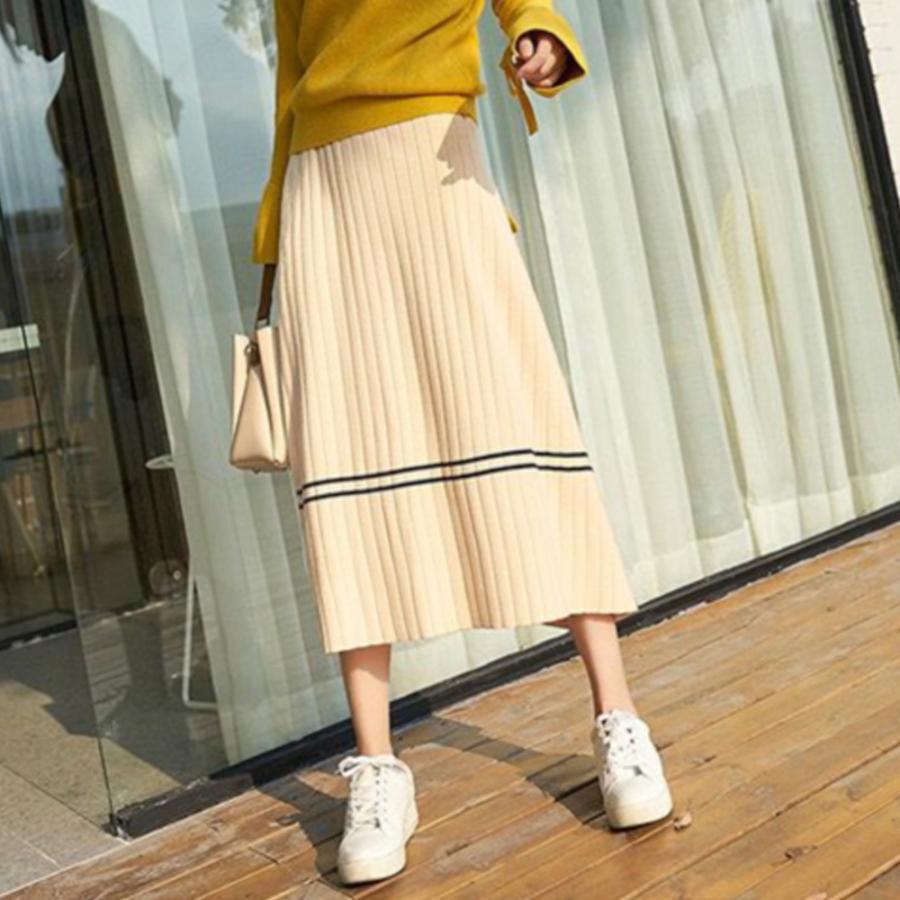 フレアスカート | ニット 着やせ 秋冬