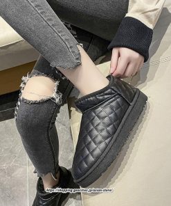 ブーツ | ムートンレディース 靴 カジュアルシューズ 裏起毛 防寒 おしゃれ スノーシューズ 痛くない 冬 歩きやすい ショートもこもこ あったか