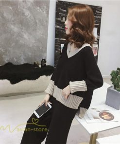 セットアップ | 2点セット ニットセーター レディース 秋 冬 長袖 セーター 上下セット かわいい 20代 30代 カジュアル 40代 ワイドパンツ 着痩せ 50代 新作
