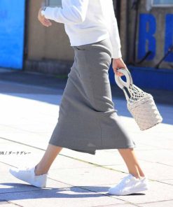 ロングスカート | タイトスカート ミモレ丈スカート リブスカート スリット スカート