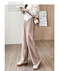チノ・テーパード・ジョガー・スキニーパン | ワイドパンツ レディース 冬 秋 ニット きれいめ ボトムス ウエストゴム  ゆったり 体型カバー 着痩せ カジュアル 送料無料 10代20代30代40代50代