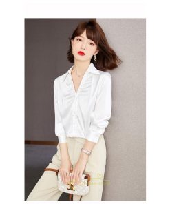 シャツ・ブラウス | ブラウス シャツ レディース トップス フォーマル ｖネック オフィス カジュアル 長袖 あったか 入学式 入園式 卒業式 卒園式 結婚式 母 冬 秋 春 通勤 ママ