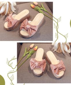 パンプス | 厚底サンダル ウエッジソール ヒールサンダル 痛くない リボンサンダル 歩きやすい レディース リゾートサンダル サマー