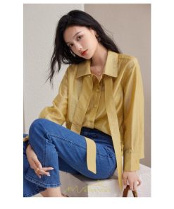 シャツ・ブラウス | シフォンブラウス 長袖 レディース シフォン ブラウス フォーマル カジュアル リボン 着痩せ 通勤 通学 オシャレ 可愛い 秋服 上品 キレイめ 2022 ナチュラル