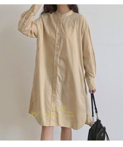 マキシ | シャツワンピ 2WAY カーディガン 長袖 ロング 無地 体型カバー ワンピース アウター レディース 春アウター お出かけ 20代30代40代50代 羽織り カジュアル 上品