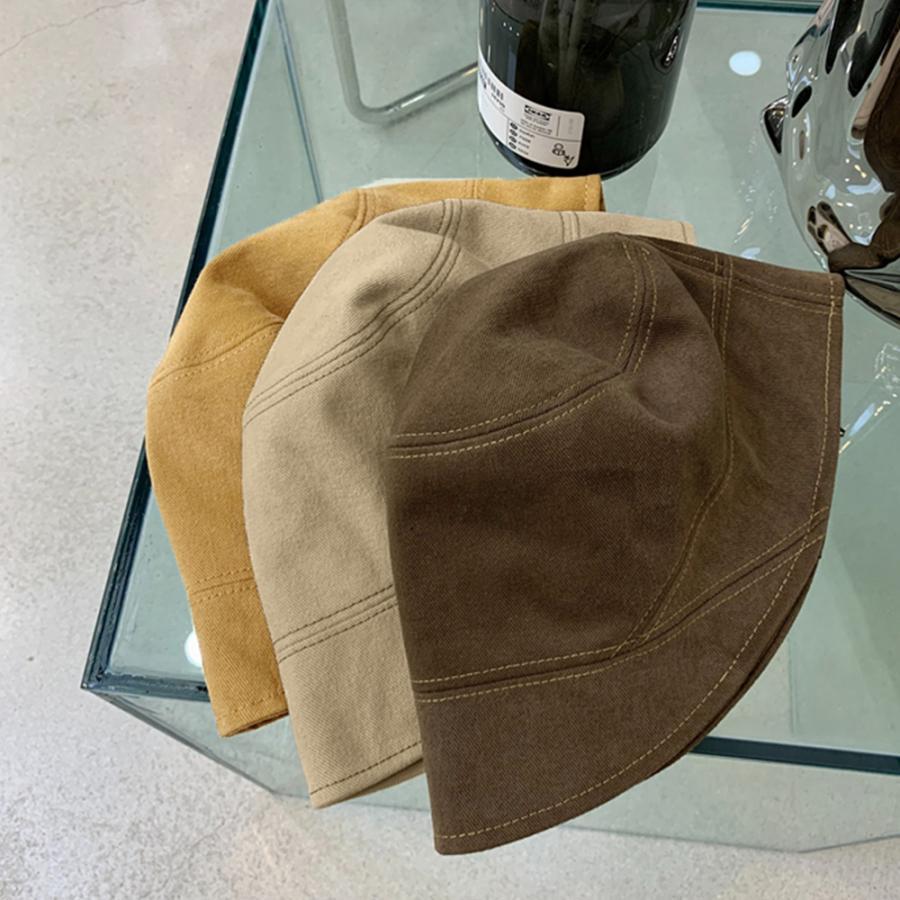 帽子 | ステッチバケットハット レディース韓国風