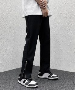 チノパン | メンズパンツ 無地 メンズ ボトムス パンツ ロングパンツ 夏物 サマーパンツ ロング丈 スラックス ジッパー  日常感 メンズスタイル ストリート 上品 おしゃれ