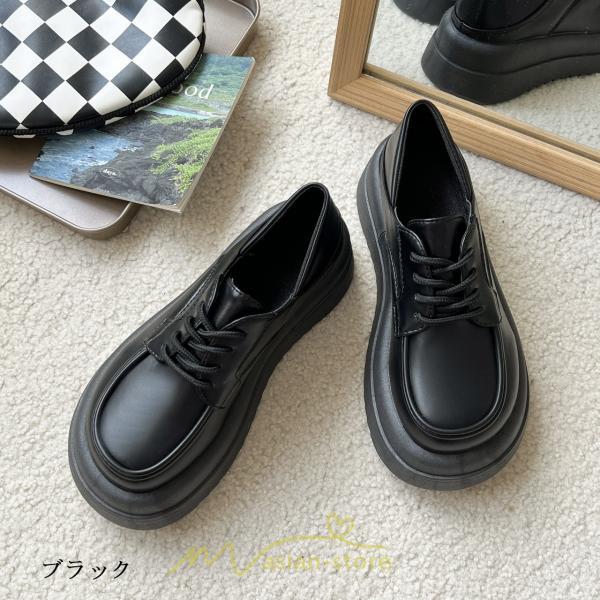 ローファー | ドレスシューズ レディース 靴 合皮 厚底靴 編み上げ 韓国風 歩きやすい 学生靴 通勤 通学 パンプス 春 夏 秋 発表会 入学 卒業 卒園 冬 入園