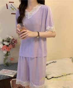 パジャマ ルームウェア | パジャマ レディース 夏 半袖 ルームウェア 涼しい 部屋着 ナイトウェア 寝間着 柔らかく軽い薄手の快適Tシャツパジャマ 部屋着 薄手パジャマ 上下セット