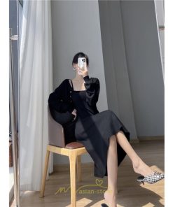 ニットワンピース | セットアップ レディース 秋冬 きれいめ ロング丈無地 20代30代40代50代 長袖 可愛い お出かけ 大人 通勤 韓国風 着痩せ