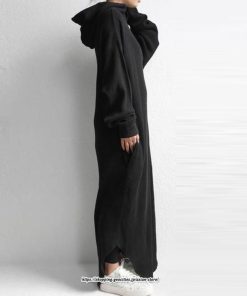 マキシ | ワンピース レディース パーカーワンピース 長袖 秋 冬 パーカー ロングワンピース ゆったり フード付き 体型カバー 40代 お洒落 通勤 上品 30代