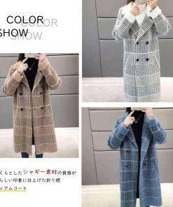 トレンチコート | グレンチェック チェスターコート 韓国