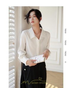 シャツ・ブラウス | ブラウス レディース シャツ きれいめ 40代 春夏 秋 長袖 着痩せ オシャレ 韓国風 大人 30代 50代 40代 就活 OL 母 オフィス ママ ビジネス 通勤