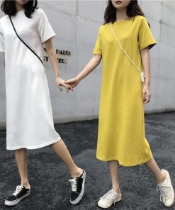 tシャツ・カットソー | ティーシャツワンピ ビックティーシャツ Tシャツワンピース ロングティーシャツ レディース ロングt 夏新作 Tシャツ ショート 大きいサイズ トレンド ロンT