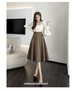 スカート | ロング秋 冬 レディース ボトムス ロング ゆったり Aライン秋 冬 春 キレイめ 着痩せ 2022新作 通勤 通学 細見え 高見え 40代 50代 20代 30代