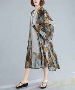 カーディガン | レディース 夏 ロングロングアウター UVカット 紫外線 冷房対策 夏ロング 羽織 前開き 大きいサイズ 体型カバー