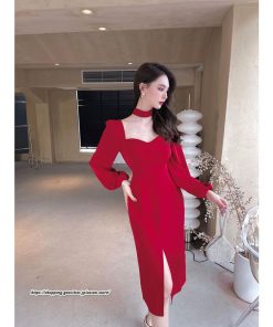 タイト | セクシーワンピース 二次会ワンピース 上品 高級感 ワンピース 長袖 タイトワンピース スリム 美ライン スリット お呼ばれワンピース 結婚式 オフィス 通勤