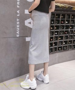 スカート | Aラインマタニティウェア 着痩せ レディース 着痩せ 上品 大きいサイズ 裾口スリット 産前 妊婦 薄手 サマー 日常 夏服 マタニティお出かけ