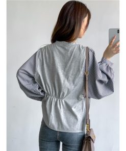 tシャツ・カットソー | Tシャツ 長袖 レディース カジュアル レイヤード カットソー シャツ 異素材 切り替え トップス Tシャツ ブラウス 20代 重ね着 30代 秋物 50代 ゆったり