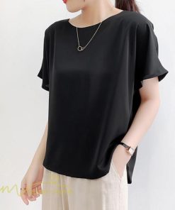 シャツ・ブラウス | トップス シャツ レディース 無地 ファッション カジュアル エレガント 優雅 通勤 OL 上品 オシャレ トップス 女の子 可愛い 体型カバー 夏 5色 着痩せ