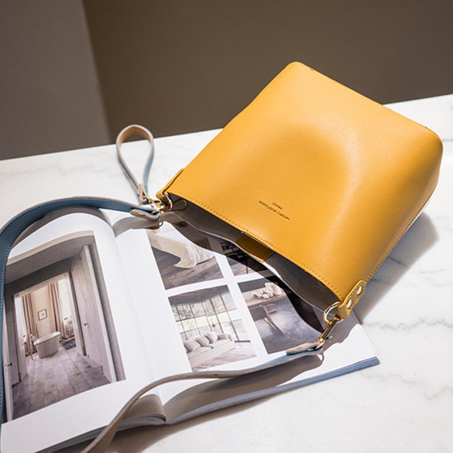 ショルダーバッグ | バケツバッグ レディース バイカラー