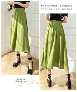 スカート | ロング丈 ボトムス レディース マキシ 上品 20代30代40代50代 カジュアル 通勤 通学 お出かけ 着痩せ 韓国風 エレガント 夏物 体系カバー 可愛い