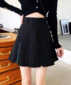 ミニスカート | ボックスプリーツスカート美脚ミニスカート