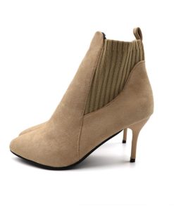 ショートブーツ | ショート丈 パーティー ブーティー ブーツ ハイヒール レディース スエード ファッション靴