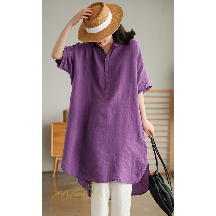 送料無料SALE | ワンピース レディース 夏 カットソー シャツワンピース スカート 麻 綿 大きいサイズ サマー Tシャツ 可愛い 30代 40代 20代 体型カバー ゆったり 送料無料