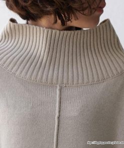 マキシ | ハイネックニットワンピース ロングニットワンピース 長袖 レディース 秋冬 ボリューム感 大きめ ビッグシルエット 30代 コクーンワンピースカワイイ 大人