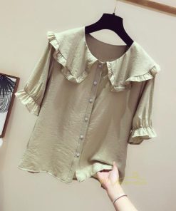 シャツ・ブラウス | ブラウス シャツ レディース スクエアネック 半袖 可愛い ブラウス 着痩せ 半袖トップス ベルスリーブ きれいめ 通勤 デイリーコーデ 韓国ファッション