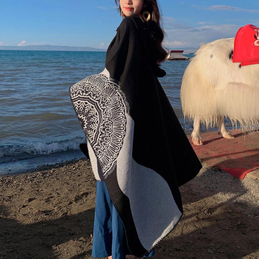 マフラー | ニットマント レディース ニットマフラー