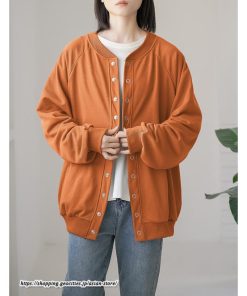 コート・ジャケット | コクーン2WAYカーデ カーディガン レディース 長袖 ジャケット アウター ゆったり コート 秋冬 スタンドカラー 前後 ミドル丈 ボタン ポケット トレーナー