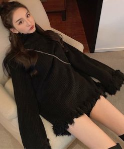 ニット・セーター | フリンジ ニットセーター レディース秋冬