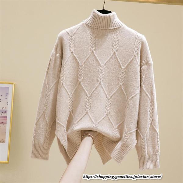 ニット・セーター | ニット カットソー セーター レディース トップス 秋冬 長袖 ニットセーター プルオーバー ニットトップス 柔らかい シンプル 通勤 通学 暖かい 秋冬 防寒 春秋