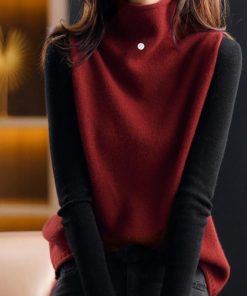 ニット・セーター | ニットベスト ハイネック ニットチョッキ