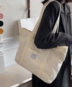 トートバッグ | コーデュロイ 大容量カバン