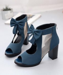 サンダル ミュール | サンダル レディース ブーツサンダル シューズ 痛くない チャンキーヒール 太ヒール ブーツ 靴 ミドルヒール 後ろファスナー くつ 大きいサイズ 女性用靴