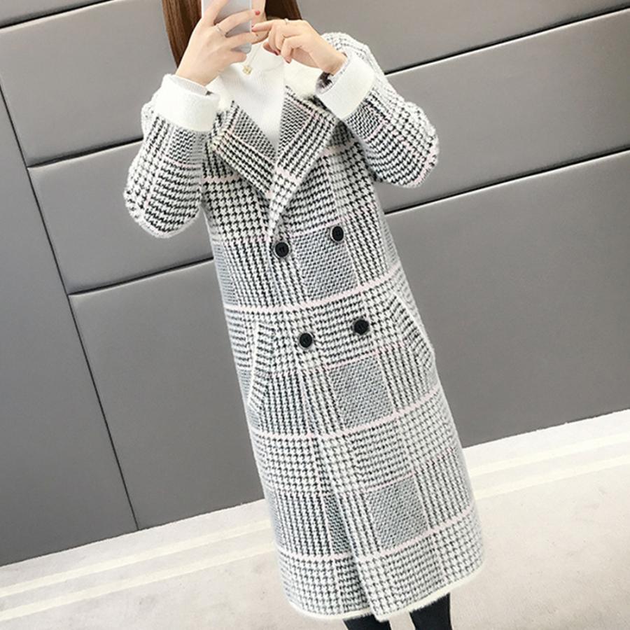 トレンチコート | グレンチェック チェスターコート 韓国