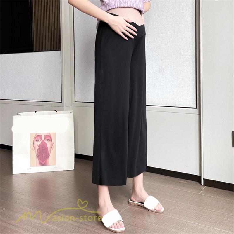 パンツ レギンス | マタニティ ワイドパンツ ガウチョパンツ 着痩せ 無地 着痩せ ゆったり マタニティパンツ パンツ マタニティウェア 日常 夏新作 おしゃれ サマー サマーパンツ