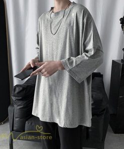 Tシャツ | メンズ 無地 大きいサイズ カットソー 上品 7分袖 サマートップス ゆったり 日常感 メンズスタイル シンプル 体型カバー カッコウイイ