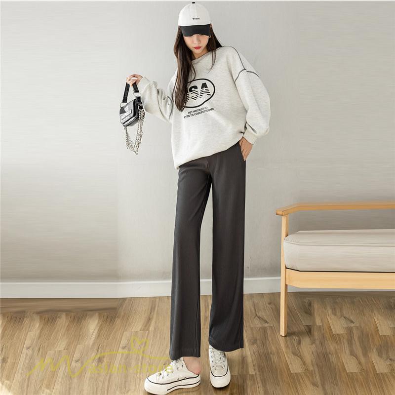 パンツ レギンス | マタニティパンツ ワイドパンツ レディース 着痩せ 上品 マタニティウェア 妊婦着 日常感 春 夏 秋 新作 産前 マタニティ 無地 ゆったり ウエスト調整 妊婦服