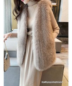 ベスト | ボリュームフェイクファーファー毛皮レディース 冬 フェイクファー 毛皮コート アウター ノースリーブ ふわふわ ジレ 秋冬 前開き