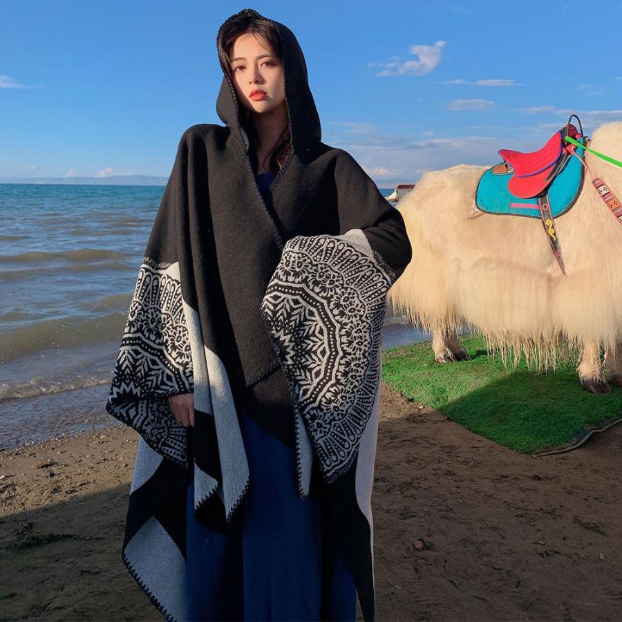 マフラー | ニットマント レディース ニットマフラー